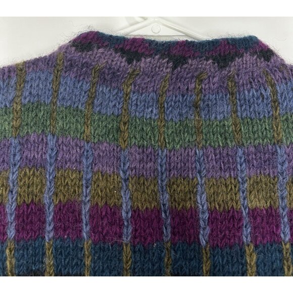 100% Himalayan Wool Sweater Cozy Cottage Vintage Nepal Lost Horizons - Picture 9 of 16